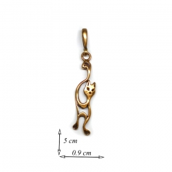 828 Brass pendant "Cat"