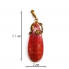 1584 Brass pendant with Rhodochrosite