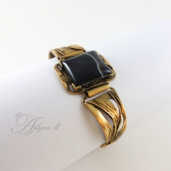 2050 Brass bracelet with agate