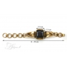 2050 Brass bracelet with agate