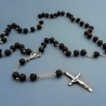 Silver rosary with Lava Stone [RO24]