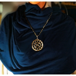 2220 „Kiauraraštis“ Brass pendant