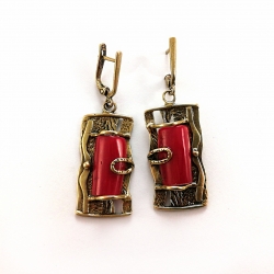 1182 Brass earrings