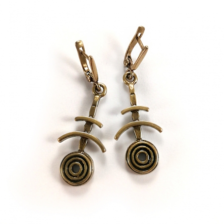 2249 Brass earrings
