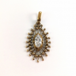 543 Brass pendant with Zircon