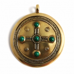 2285 Brass pendant „Kabutis“