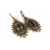 2299 Brass earrings with Zircon