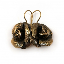 2334 Brass earrings „Rožės“