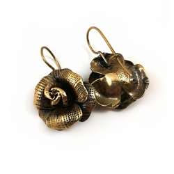 2334 Brass earrings „Rožės“