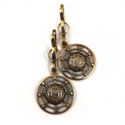 2337 Brass earrings