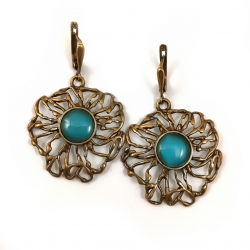 2340 Brass earrings