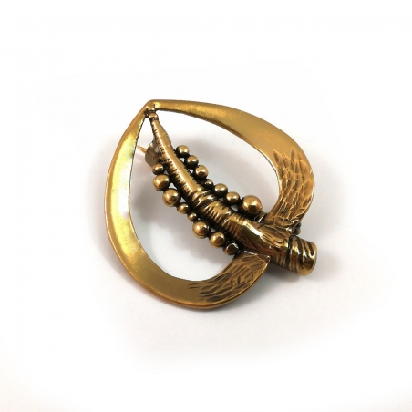 2384 Brass brooche