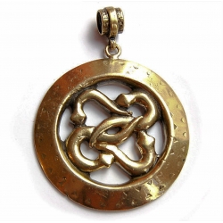 665 Brass pendant with Serpents