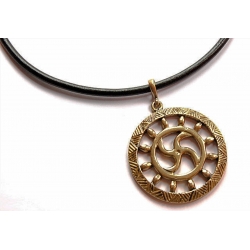 2220 „Kiauraraštis“ Brass pendant