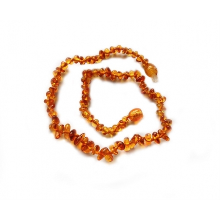 Baltic amber teething necklace "Caramel"