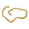 Baltic amber teething necklace "Honey"