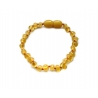 Baltic amber teething bracelet "Creme Brulee"