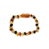 Baltic amber teething bracelet "Colorful"