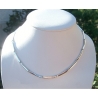454 Silver hoop necklace from links (flexible) Ag 925