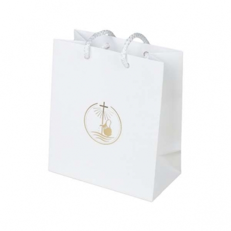 Bag with "christening" logo 130x150x70